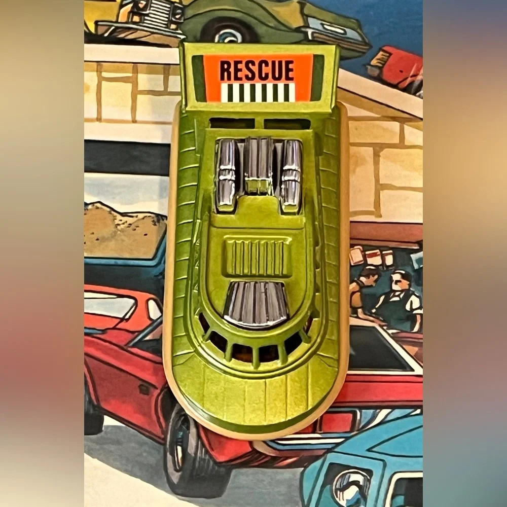 Vintage Matchbox Superfast 1972 No. 72 Hovercraft Green Lesney England Rescue